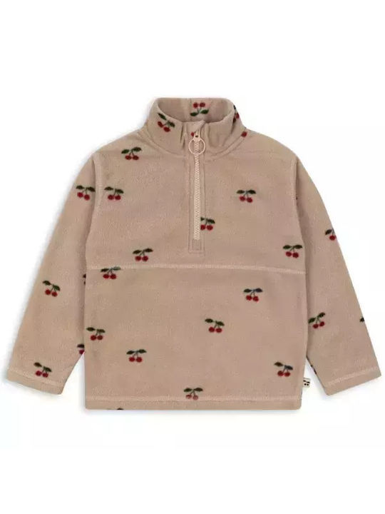 Konges Slojd Fleece Kinder Sweatshirt Cherry