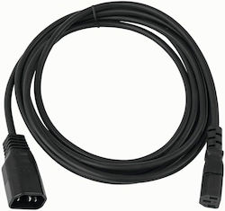 Cobra Iec Cable Extension Male To Female Power Cable 10m Καλώδιο Επέκτασης Τροφοδοσίας Iec Αρσενικό Θηλυκό 10m Iecfm10