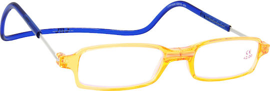 Clic Lesebrille +1.00 mit Magnet in Orange Farbe CSROACL100
