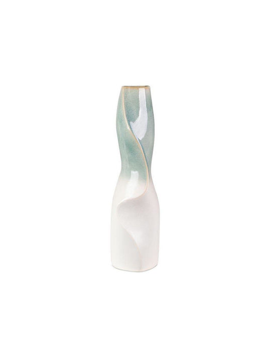 Eurofirany Vază Decorativă Ceramică Liana Ecru 14x13x47cm 1buc