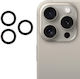 Rings Camera Protection Tempered Glass Black for the iPhone 16 Pro, iPhone 16 Pro Max