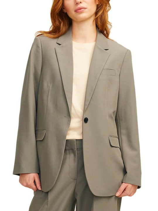 Jack & Jones Mary Lang Damen Blazer Grey