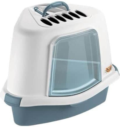 Stefanplast Litter Sprint Cat Toilet Closed for Corner Blue L40 x W56 x H40cm