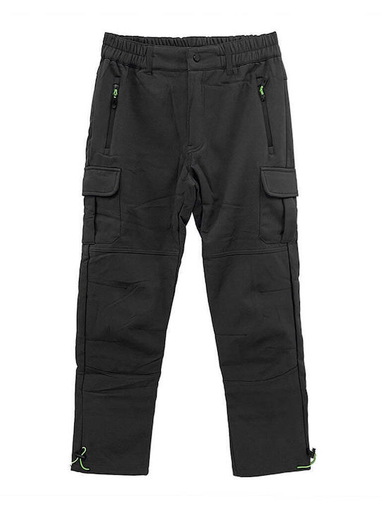 Ustyle Men's Trousers Cargo Elastic Black