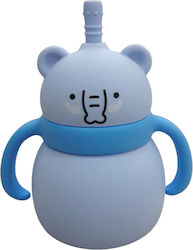 Παγούρι Σιλικόνης Λαβές 200ml Toddler Blue Elephant 32116000001