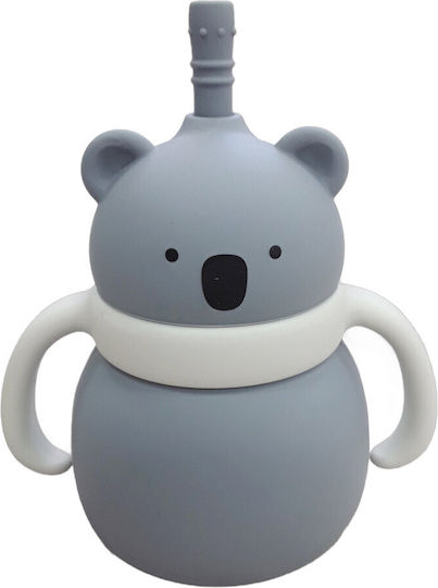 Παγούρι Σιλικόνης Λαβές 200ml Toddler Grey Koala 32116000021