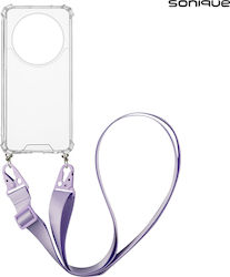 Θήκη Σιλικόνης Strap Sonique Armor Clear Honor Magic6 Lite 5g Λιλά