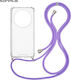 Sonique Armor Clear Silicone Case with Lanyard ...