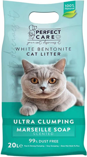 Perfect Care Ultra Clumping Bentonite Cat Litter with Scent Marseille Soap 20lt 90852