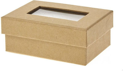 Kraftbox mit Fenster 10x7cm 1Stk