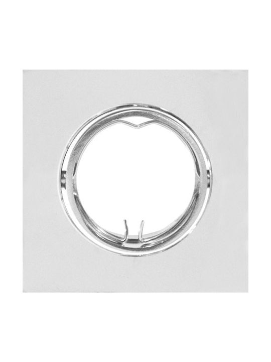 Aca Metallic Recessed Spot White