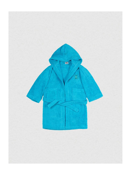 Sunshine Kids Hooded Bathrobe Turquoise