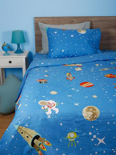 Sunshine Single Kids Duvet Cover Blue Sunshine Single Kids Duvet Cover Blue