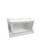 Elmark Rectangle Metallic Recessed Spot with Integrated LED and Natural White Light White 22x13cm. 1pcs
