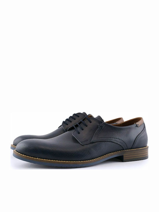 Αμπιγέ Δερμάτινα Ανδρικά Casual Παπούτσια Μπλε 8188-0136-000003-000045