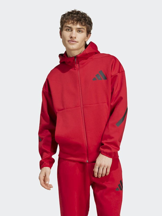 adidas Φούτερ με Κουκούλα Κόκκινο JF6540