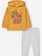 Kids Sweatpants Set Yellow 2pcs