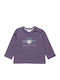 Kids' Shirt Long Sleeve Purple Print