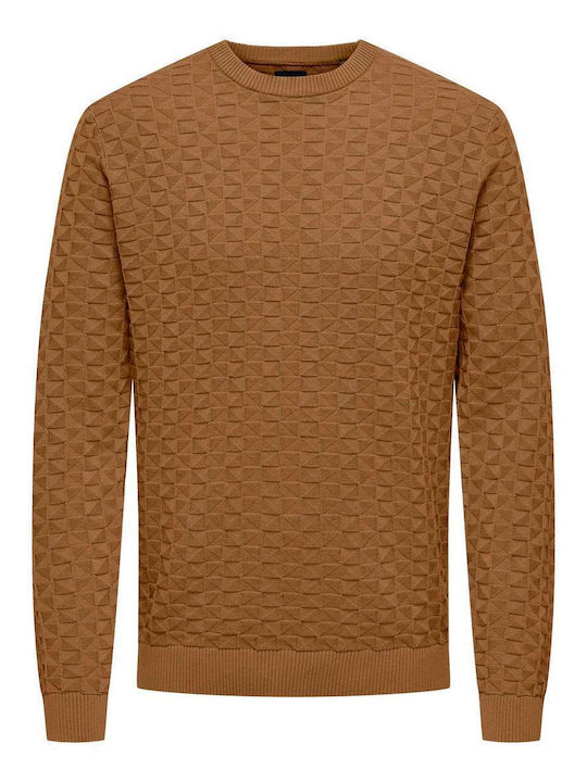 Only & Sons Pulover cu mânecă lungă Tabac Brown