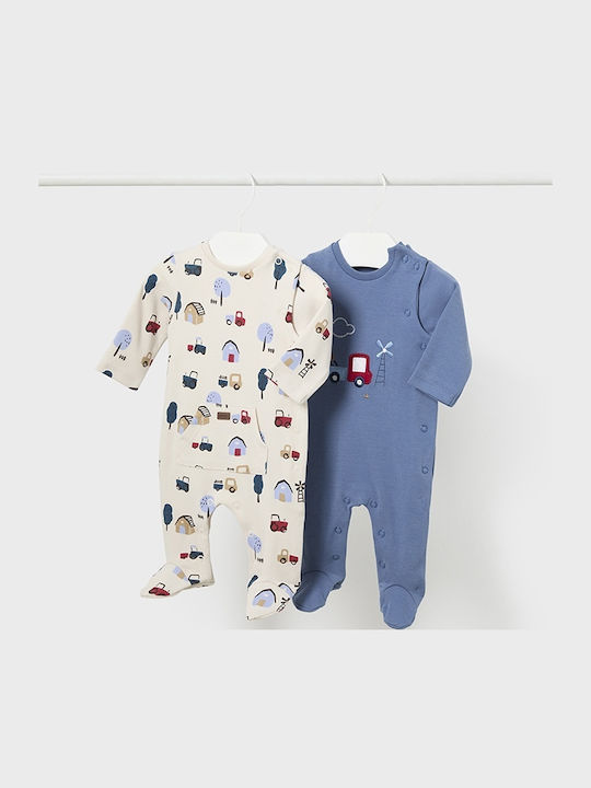 Mayoral Baby Bodysuit Set Long-Sleeved Bright B...