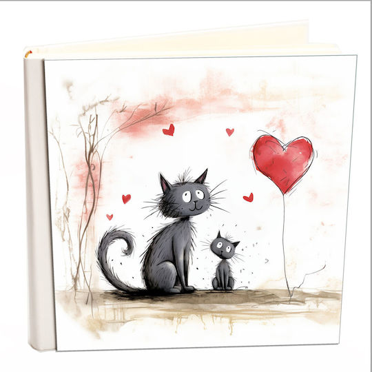 Албум My Album Cat 01 Boho Style Оризова Хартия 24x24см Кутия за Албум 40 Страници