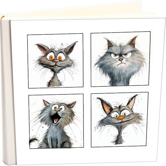 Άλμπουμ My Album Cat 03 Boho Style Ριζόχαρτο 24x24cm Κουτί Άλμπουμ 40 Σελίδες