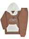 Prod Kids Sweatpants Set Brown/Ecru