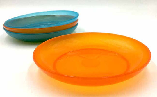 HS Aqua Teller Wüste Kunststoff Orange mit Durchmesser 16.5cm