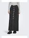 Only Denim Maxi Skirt Black