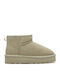 Essentials Women's Ankle Boots with Fur Beige