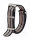 Fabric Strap Nato Black 22mm