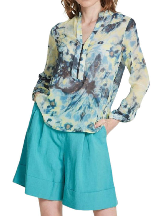 Women's Long Sleeve Shirt Aqua