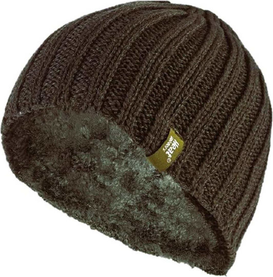 Beanie Ανδρικός Σκούφος Πλεκτός σε Χακί χρώμα