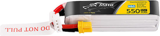 Tattu UAV Classic Li-Po Batterietyp 11.4V 550mAh 95C 3S XT30 für RC-Fahrzeug 2 Stück