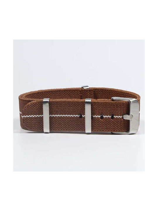 Fabric Strap Nato Brown 22mm