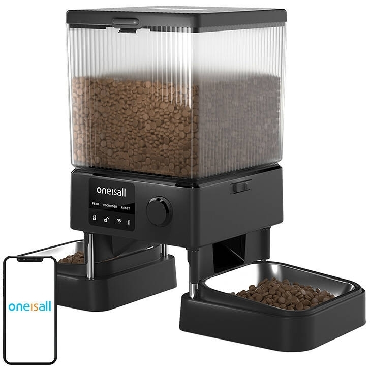 Automatic double pet feeder WiFi Oneisall