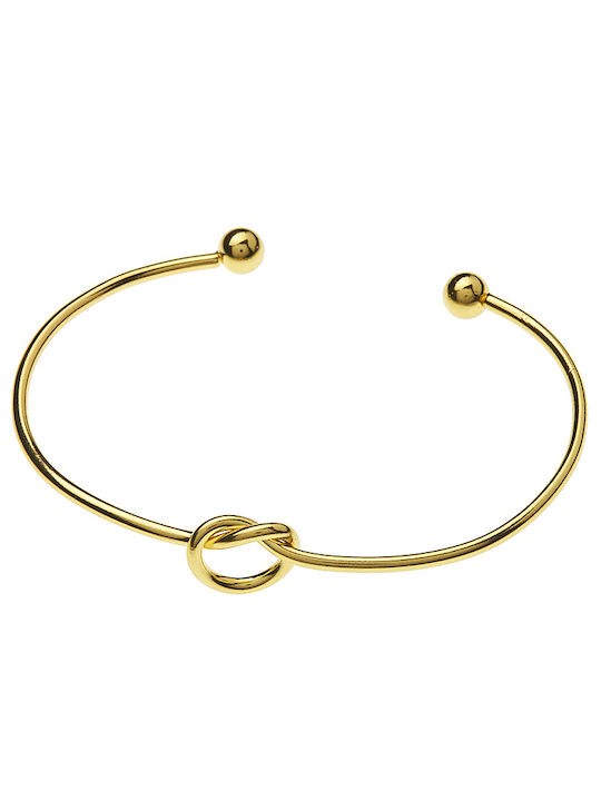 Metal Knot Bracelet Gold 7cm 5pcs