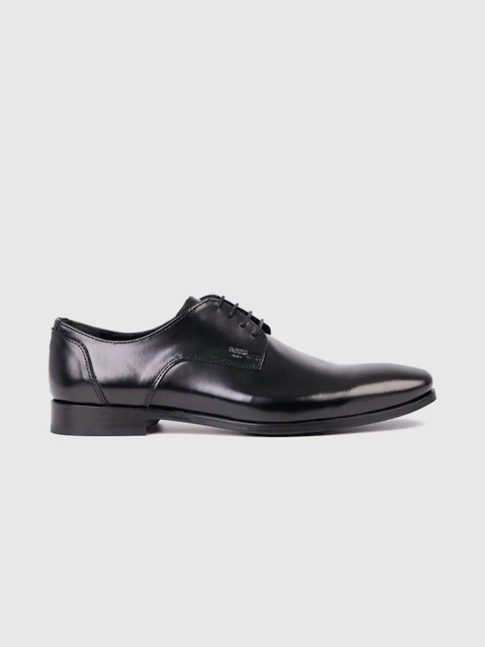 Boss Shoes Leder Herrenschuhe Schwarz