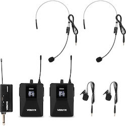 Vonyx WM552B Σετ Ασύρματο Μικρόφωνο Κεφαλής, Ζώνης Vonyx WM552B Σετ Ασύρματο Μικρόφωνο Κεφαλής, Ζώνης