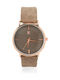 Malesa Watch in Beige Color