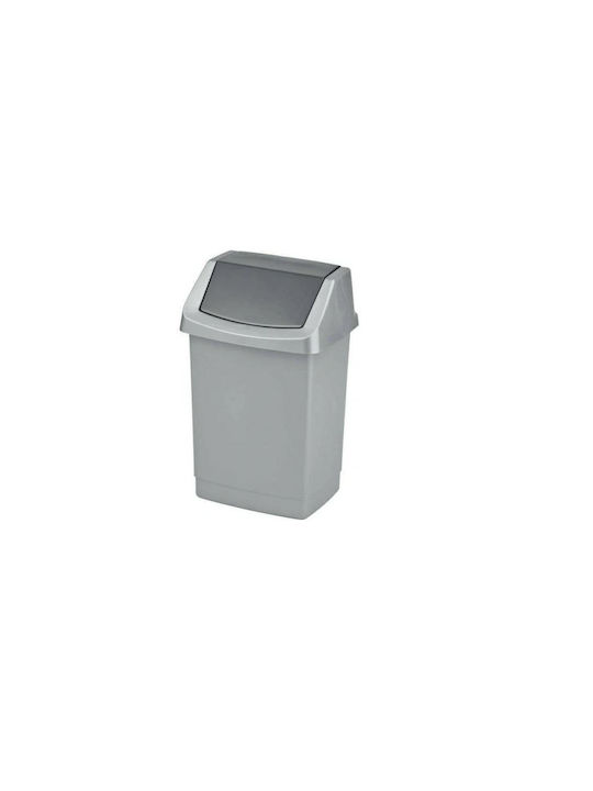 Curver Office Plastic Waste Bin 9lt Silver