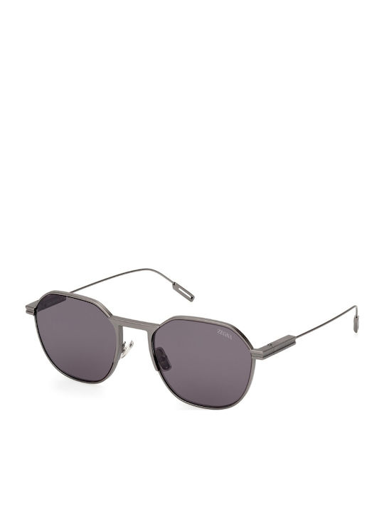Zegna Unisex Γυαλιά Ηλίου με Γκρι Μεταλλικό Σκελετό και Γκρι Φακό EZ0234 09A
