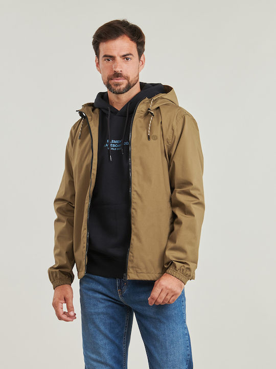 Jacke Wasserdicht und Winddicht Beige