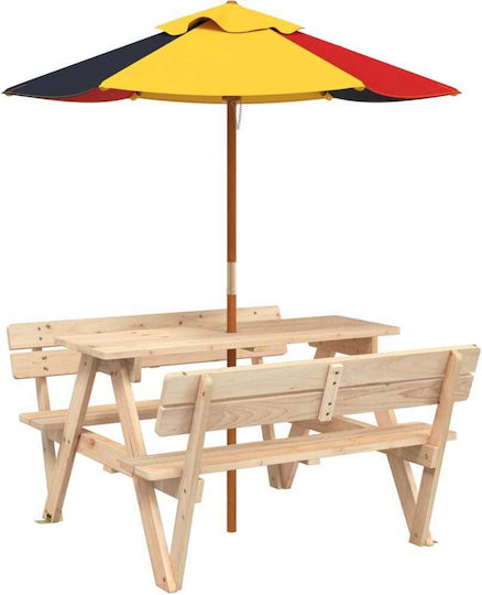 vidaXL Măsuță din Lemn 90x108x54cm. pentru 3+ Ani Maro