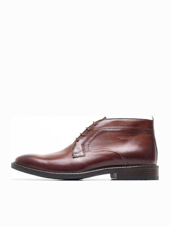 Damiani Leather Brown Boots