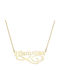 Dio Jewellery Lab Necklace Name from Gold Plated Silver