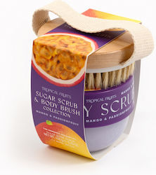 Somerset Toiletry Body Scrub Body Brush Set 150 G Mango Passion Fruit