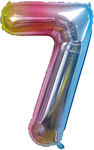 Foil Balloon Number 7 Multicolor 80cm 37610 Tpster