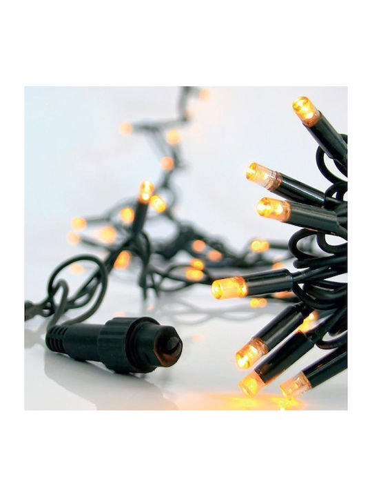 100 Светлини LED 18m. Топъл бял тип Лента 1бр