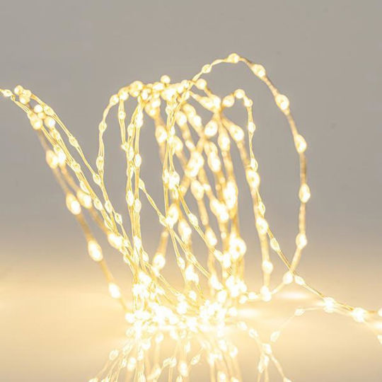 100 Λαμπάκια LED 5μ. Θερμό Λευκό σε Σειρά